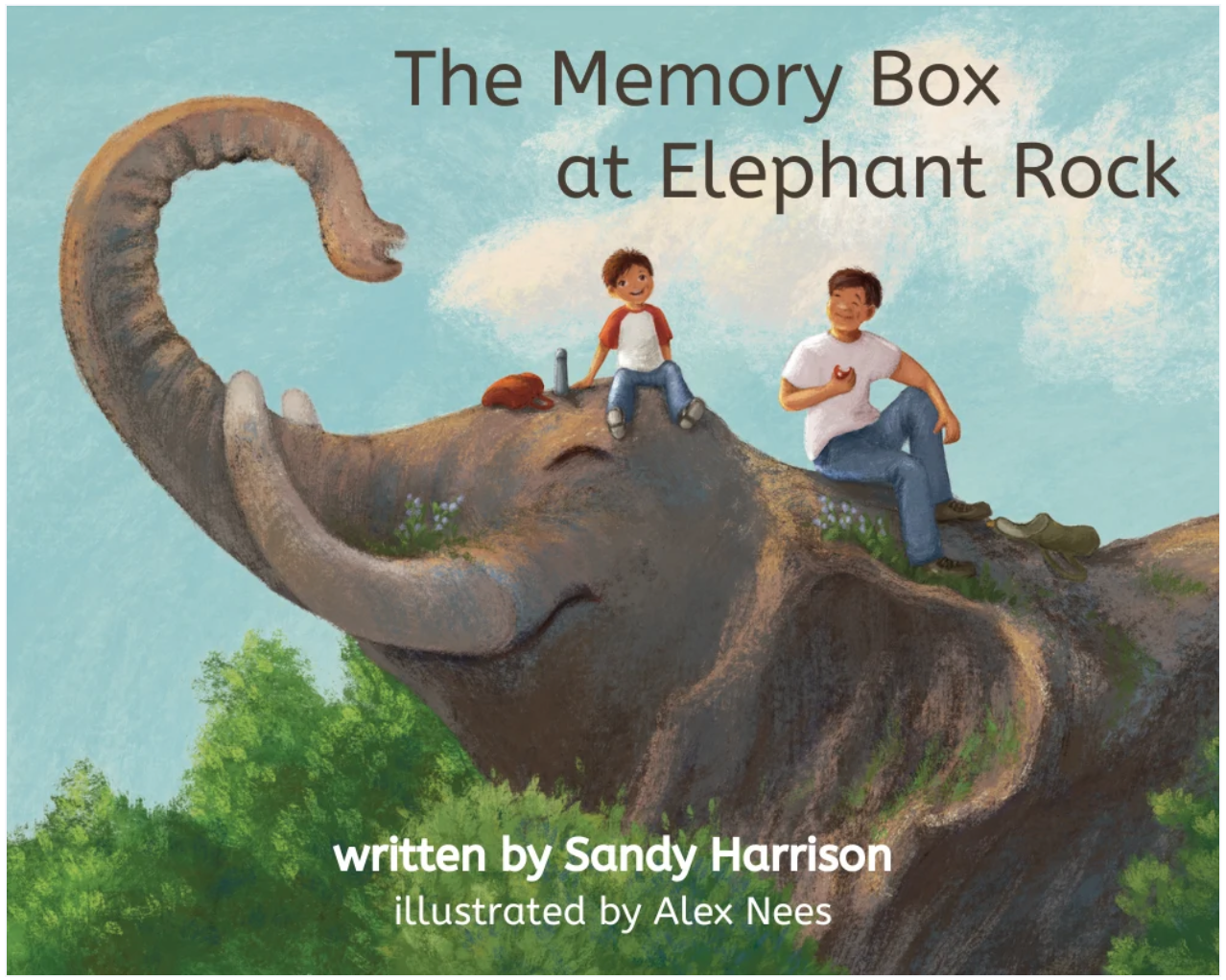 Cover of The Memory Box at Elephant Rock, written by Sandy Harris, illustrated by Alex Nees
