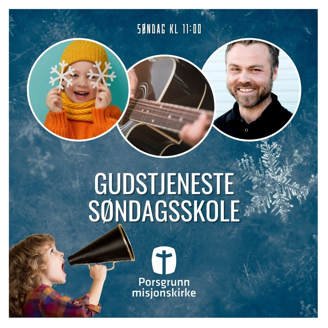 Vi h&aring;per vi ser deg p&aring; s&oslash;ndag 🥰
Fellesskap, lovsang, b&oslash;nn, tale av Lars Martin, kirkekaffe og s&oslash;ndagsskole.
Velkommen! 🥰