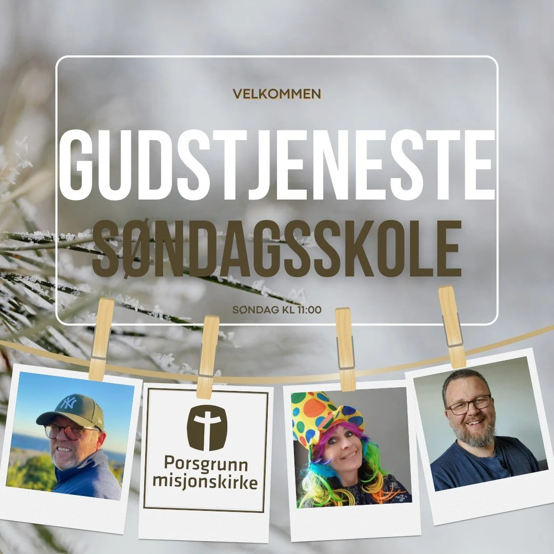 Gleder oss til s&oslash;ndag! 🥰
Svenn Aage m.fl. leder lovsangen, pastoren taler, s&oslash;ndagsskolen er klar, nattverd, b&oslash;nn, fellesskap og kirkekaffe. 🥰