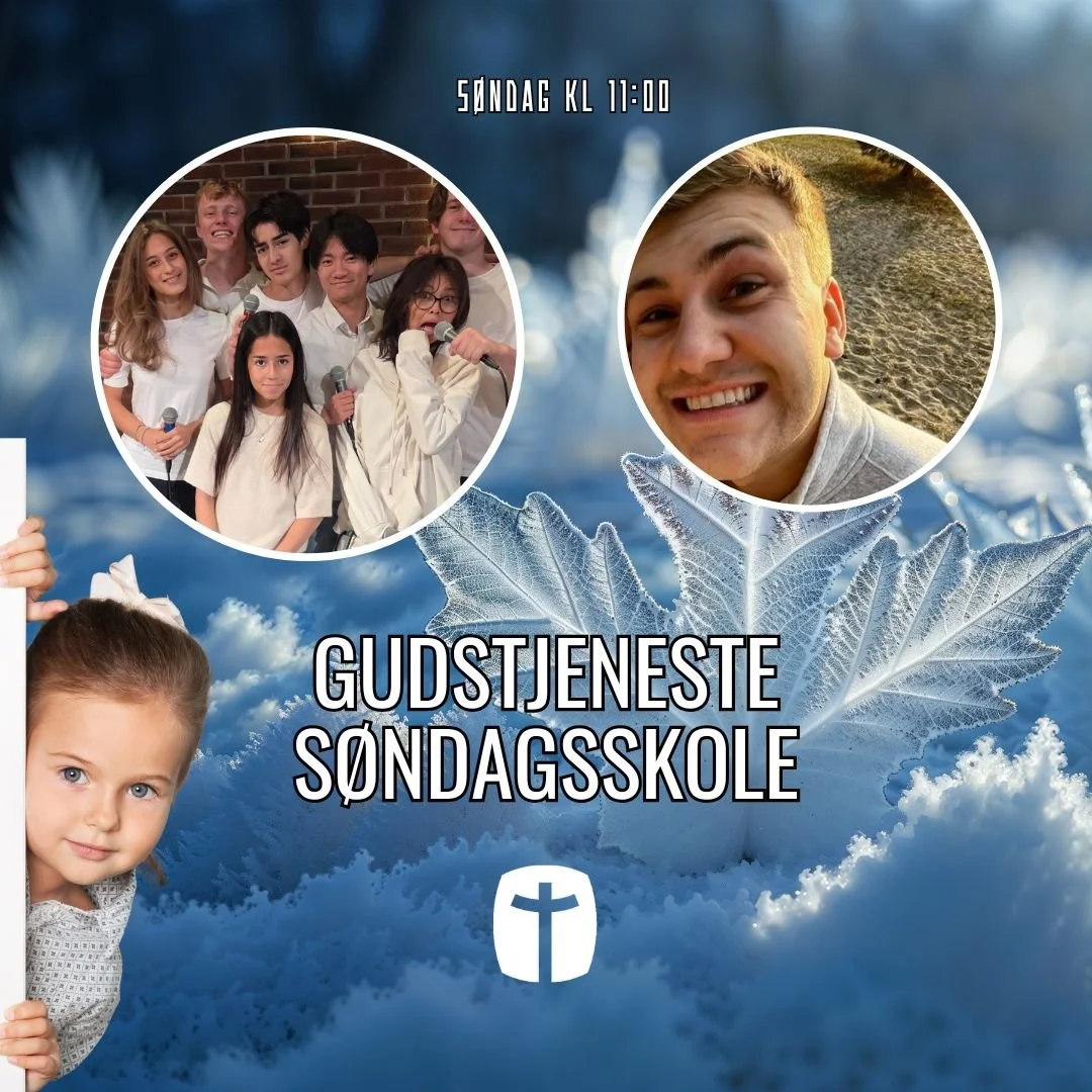 P&aring; s&oslash;ndag er det barnevelsignelse 🥰
Ungdommen leder lovsangen 🎶🎵Bendik taler 📣
Ja, selvf&oslash;lgelig er det s&oslash;ndagsskole ogs&aring; 🤩
Velkommen