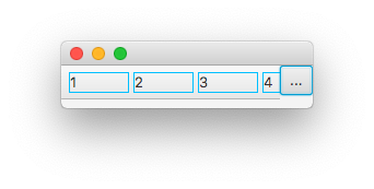 Before the fix in the overflow button won’t appear.