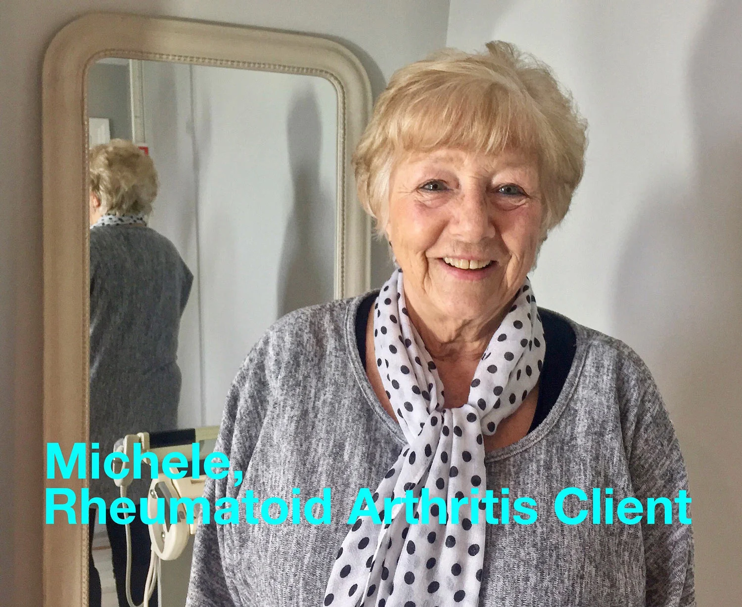 Michele, Rheumatoid arthritis client, Pippa Campbell