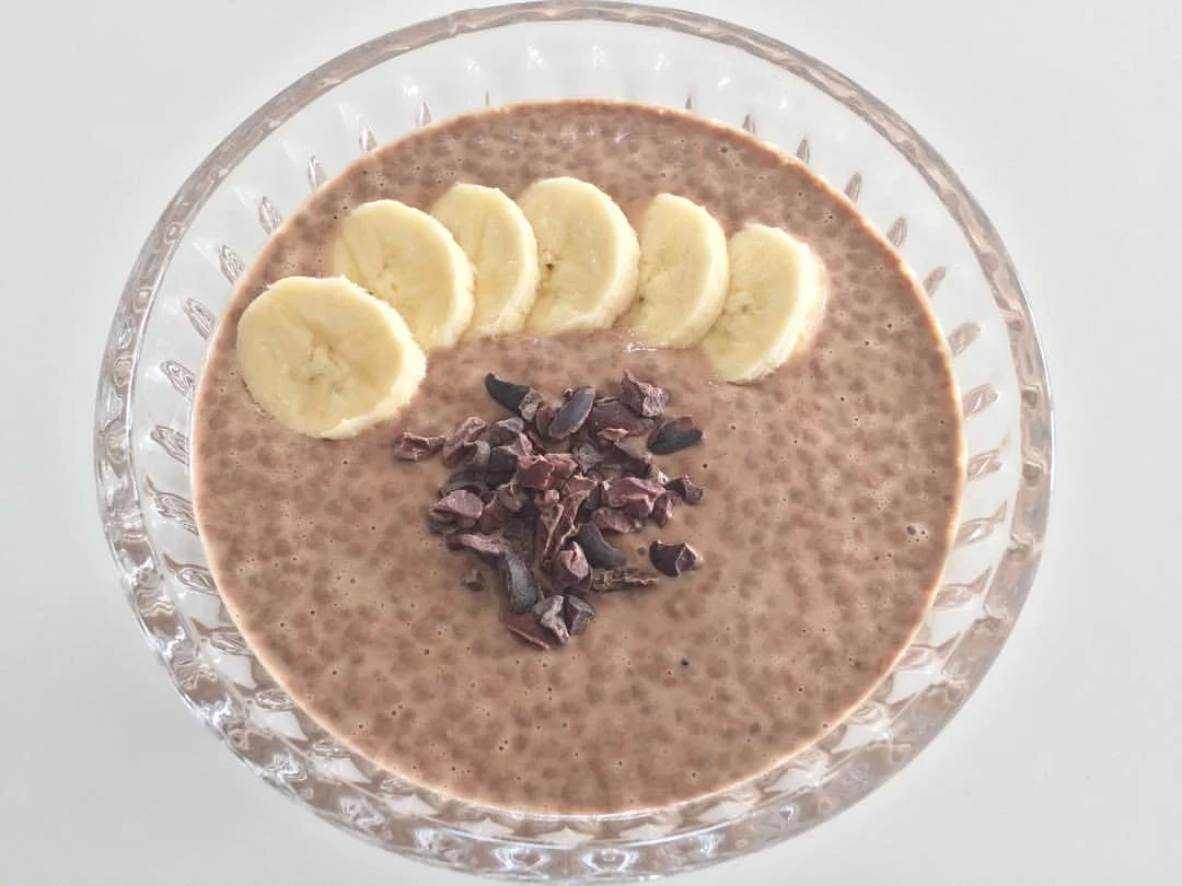 Chocolate and Peanut Butter Chia Pudding