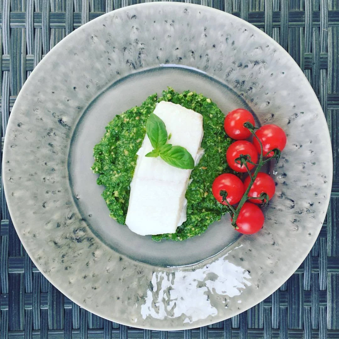 Lemony Rocket and Walnut Pesto