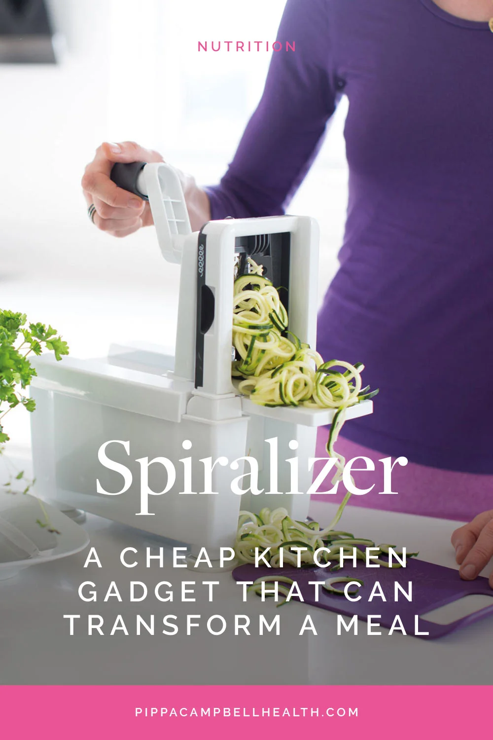 Spiralizer, a cheap kitchen gadget that can transform a meal