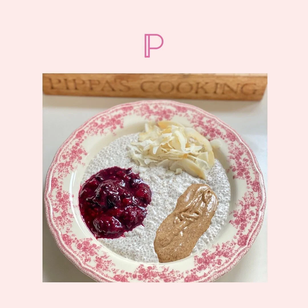 Warm Chia Porridge With Berry Compote & Toasted Coconut
