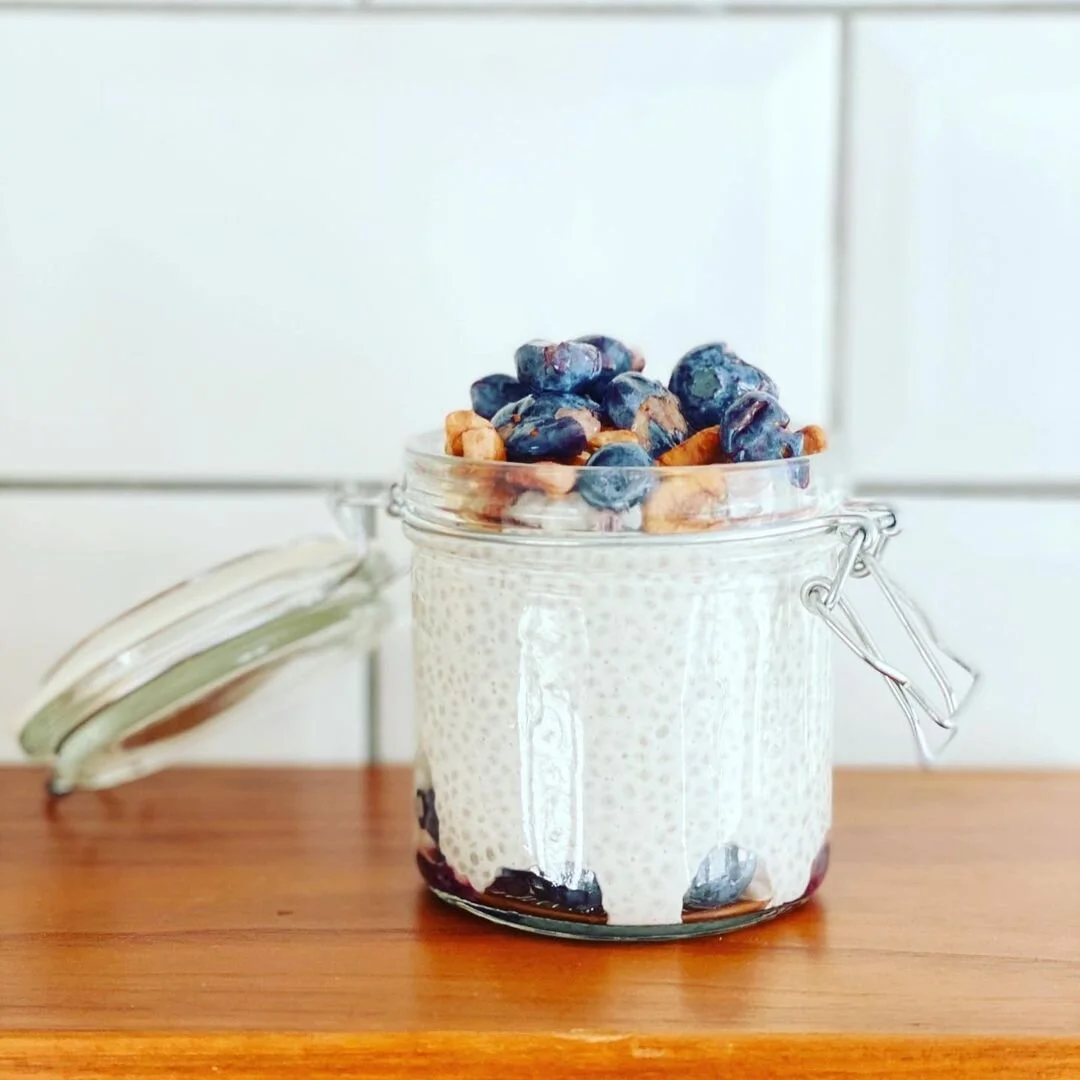 Layered Cashew Milk Chia Pudding 