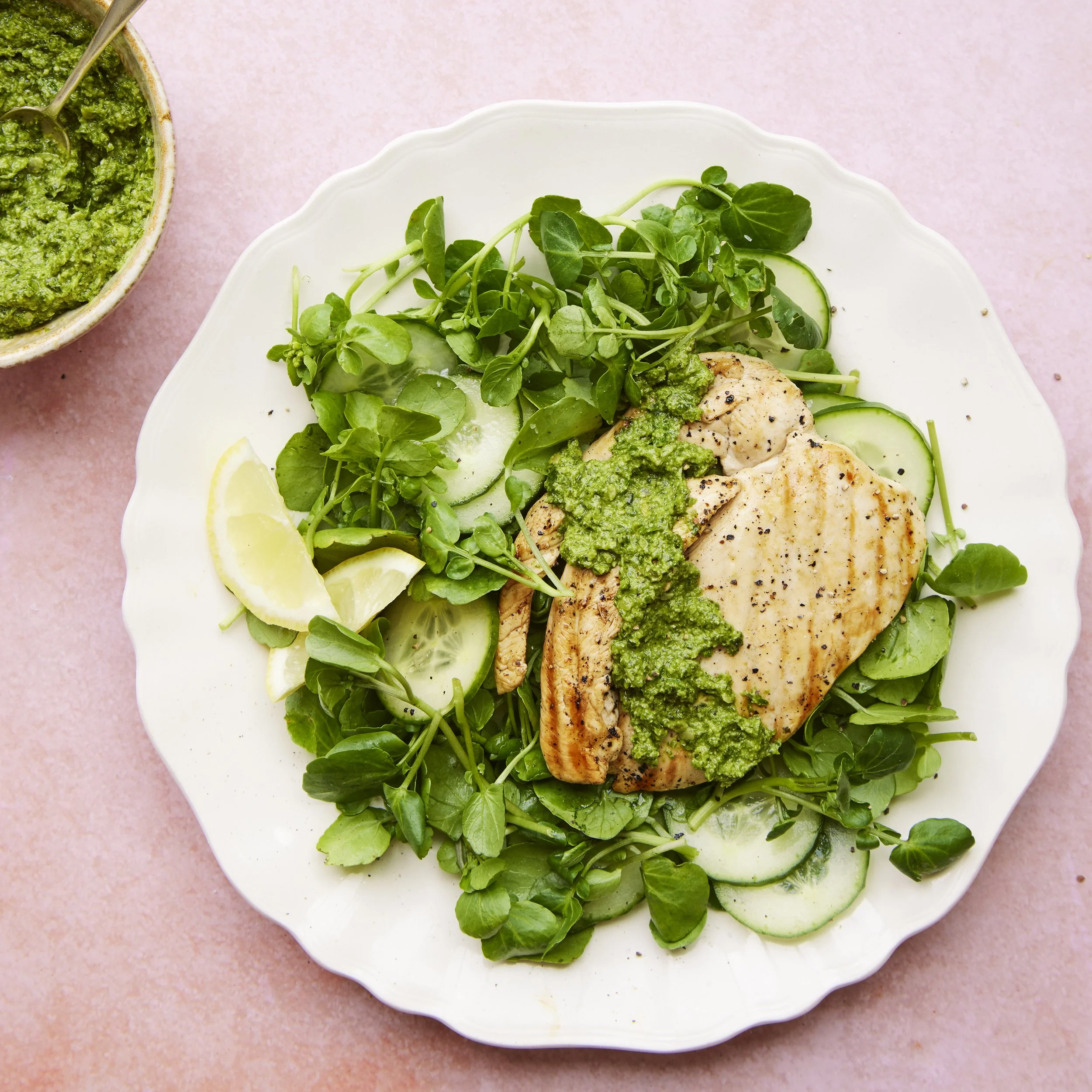 chicken with pumpkin seed pesto