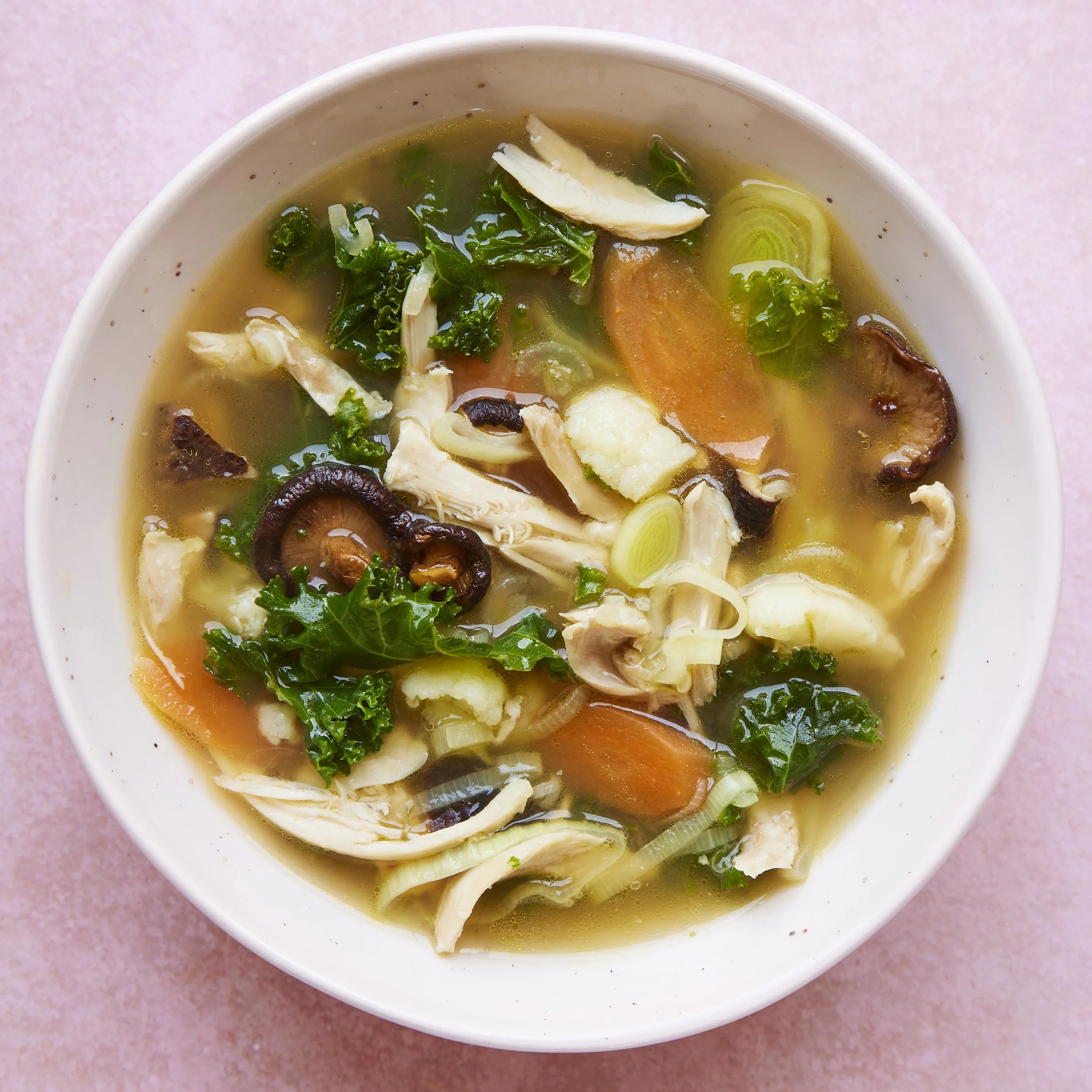 Chicken and Shiitake Broth Pippa Campbell Health