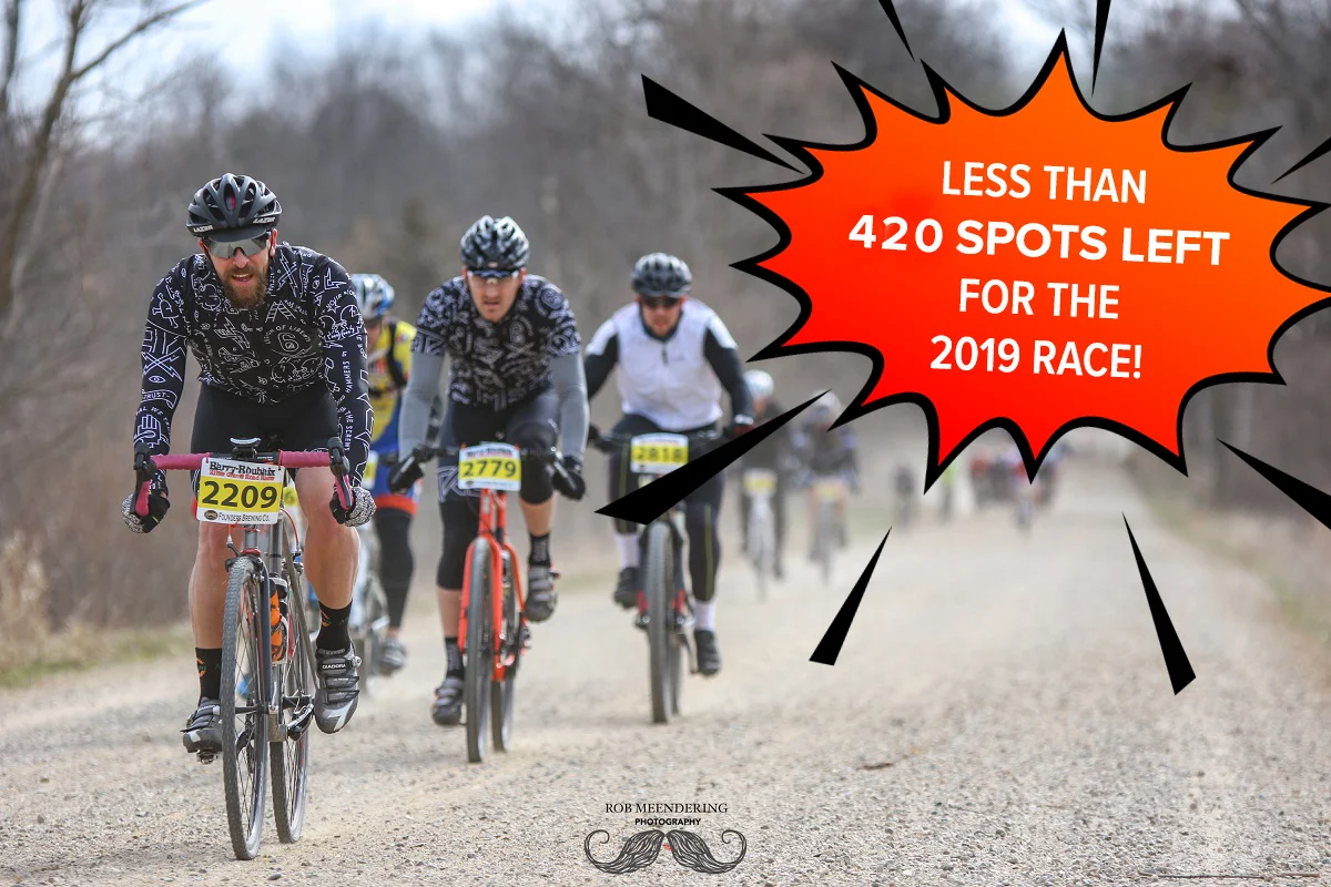 LESS THAN 420 race entries !!!