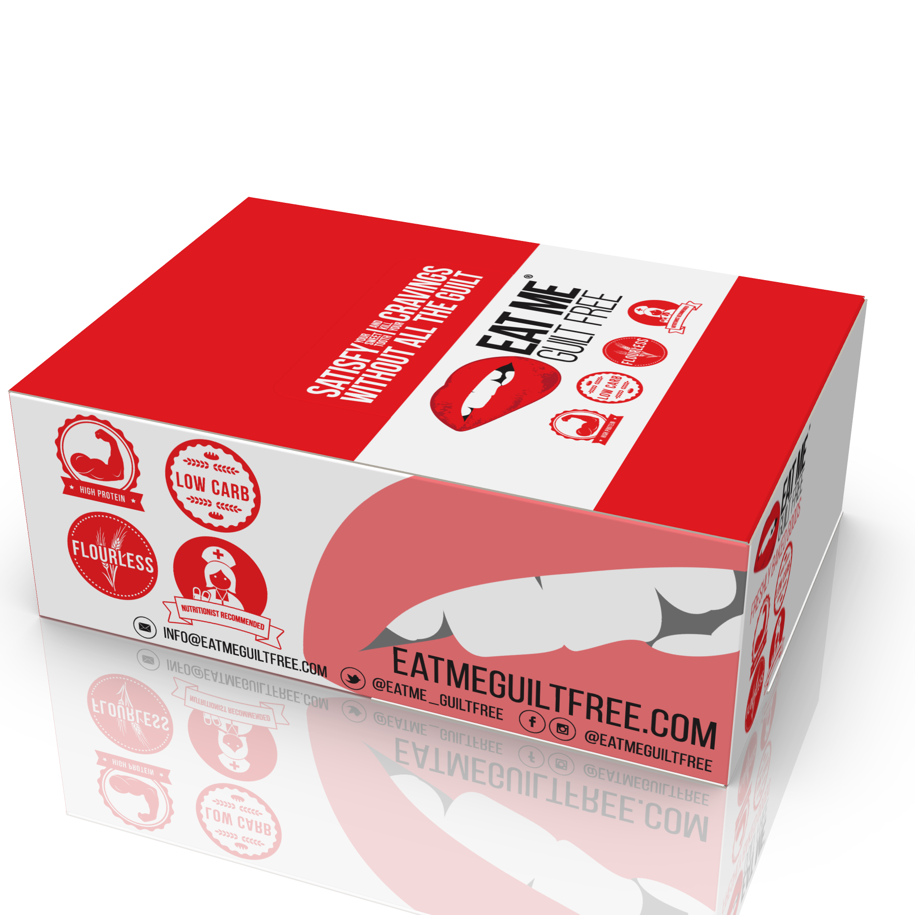Eat Me Guilt Free | Branded Packaging Design | 2018