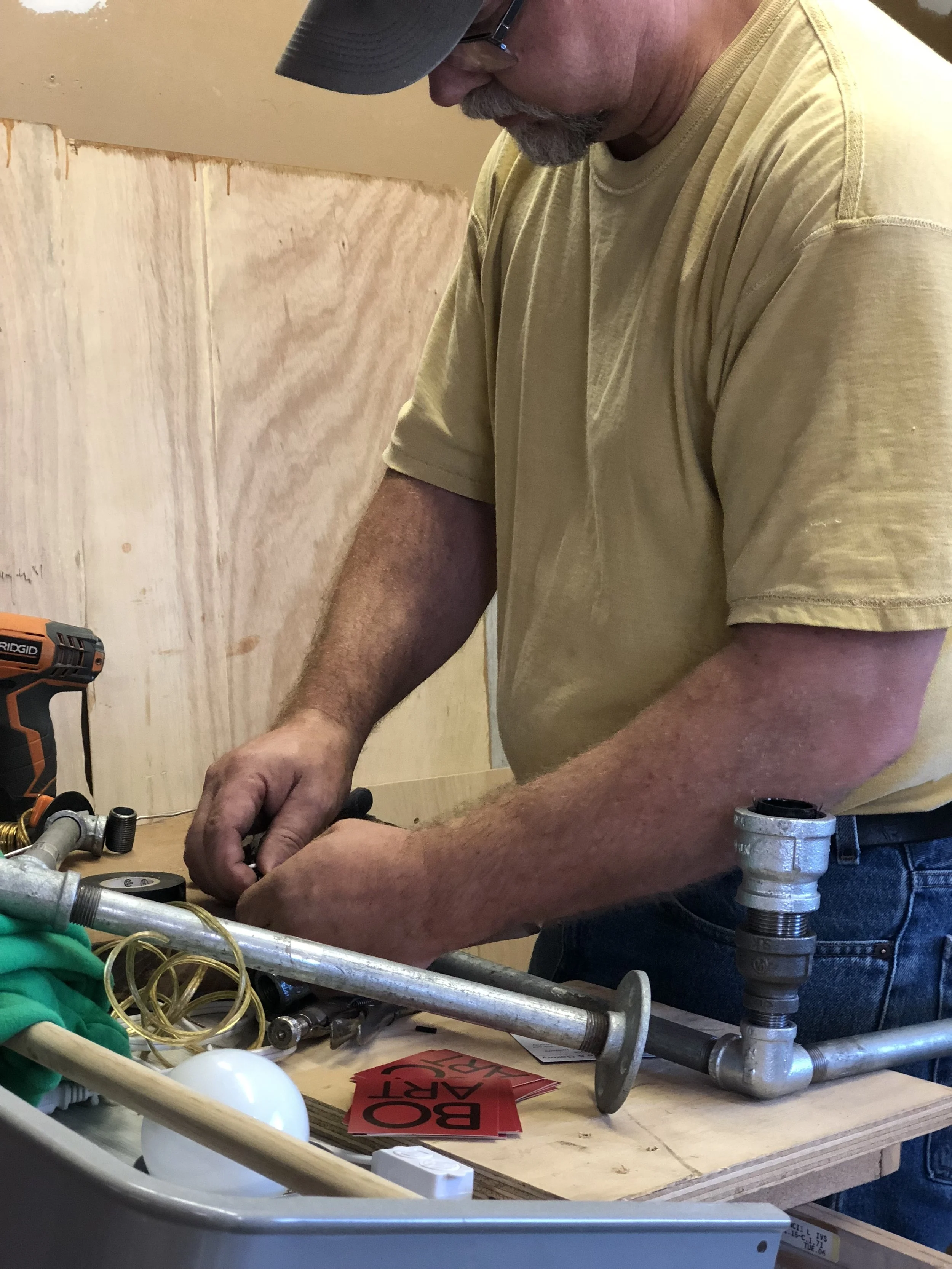 Lighting and Craftsmanship with Jack McNulty -Balance Wine Holder
