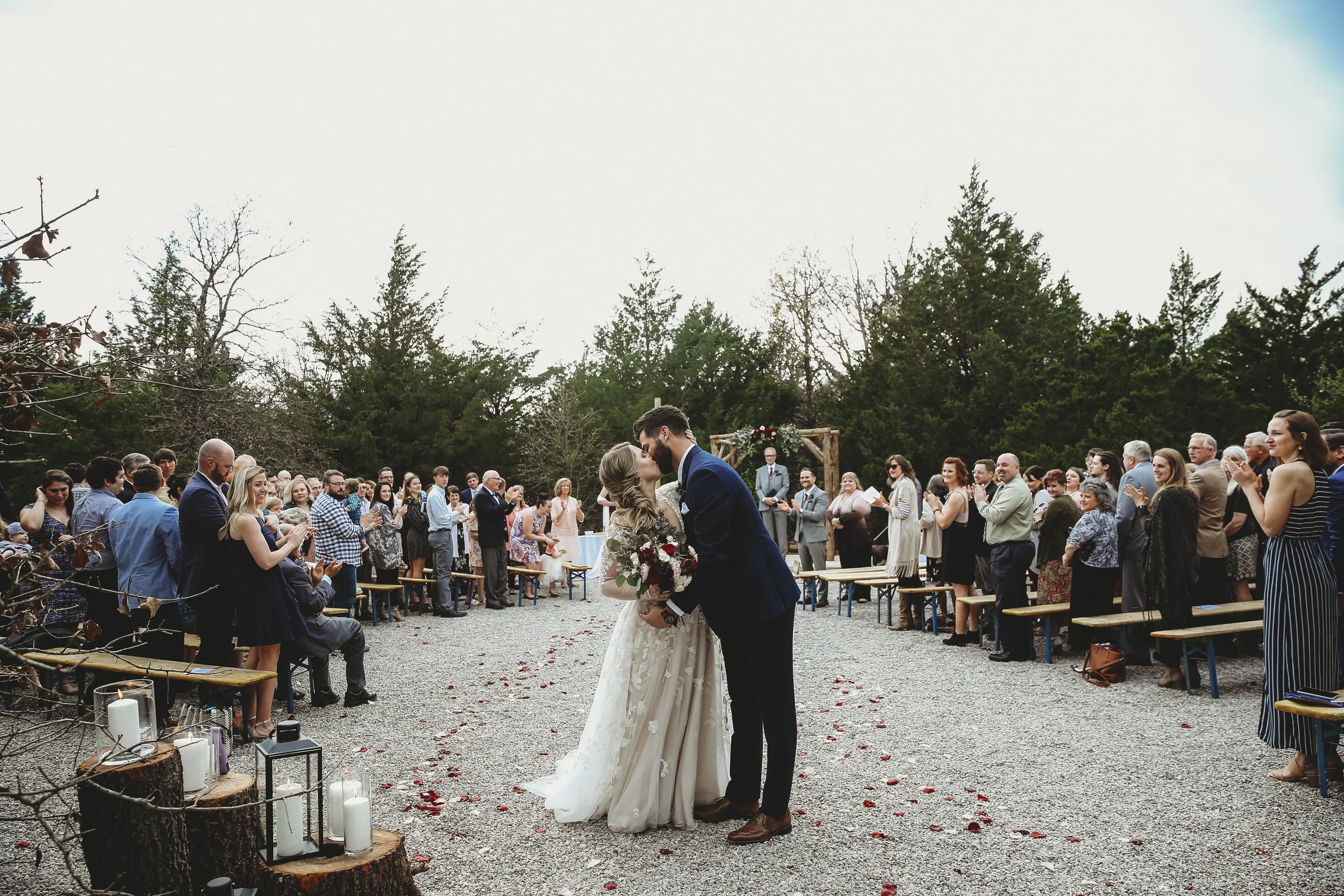 Outdoor ceremony area