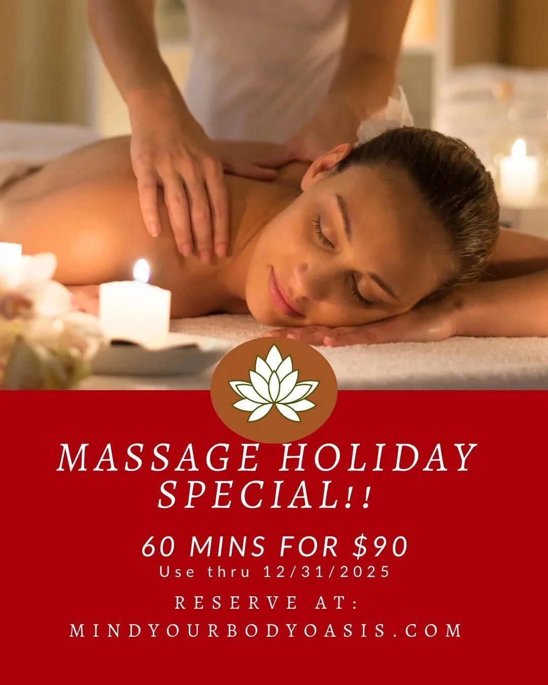 Get your Holiday Massage Special on our website and schedule with Maedot or Rodas!  These MYBO 1.0 Angels are back for 2.0! 
You&rsquo;ll need to use the session this month for the special.  You&rsquo;ll get to check out our new space too!

💆 💆&zwj