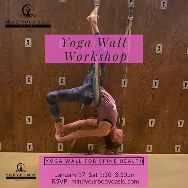 Hi Family!  Join us tomorrow for a spine healer inversion experience!  This longer amount of time (than a regular class) is a great way to build your confidence on the wall and to also move your spine in all the directions.  Every time we have this w
