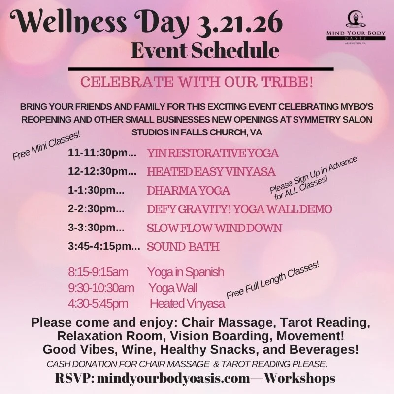Join us Saturday!  RSVP on the website under workshops so we know how much 🍎 🥪🥦 🥕 and 🍾 🥂 to have!  And make sure to book your free chair massage (11-4) and tarot card reading (12-3) under appointments!  We can&rsquo;t wait to show you our new 