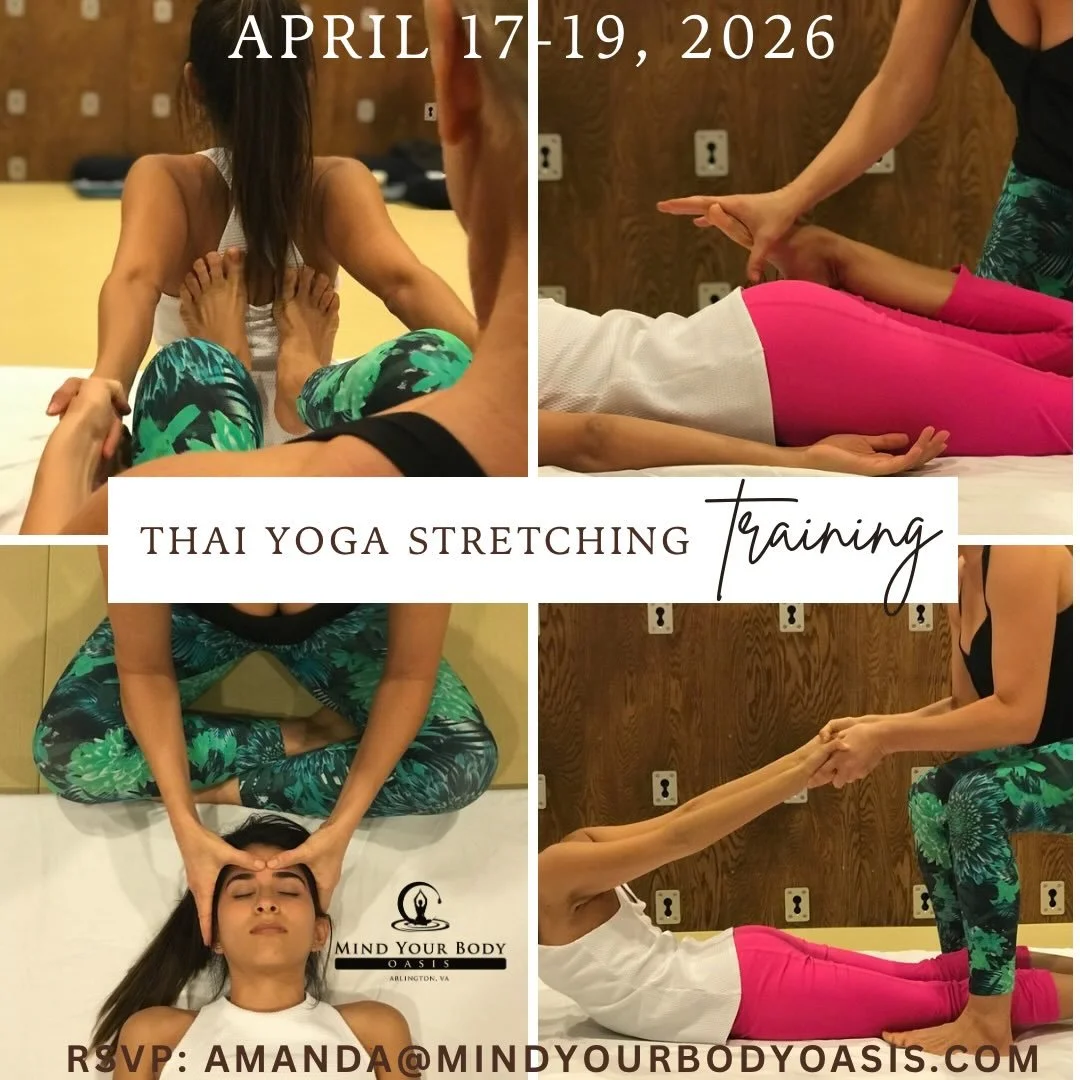 Join us for our next Thai Yoga Stretching training!  We&rsquo;ve lead over 15 in the last 14 years so we have the experience and guidance to help you achieve your goals and desires. 
Curious?  Swipe to see a teaser event for couples (we can pair you 