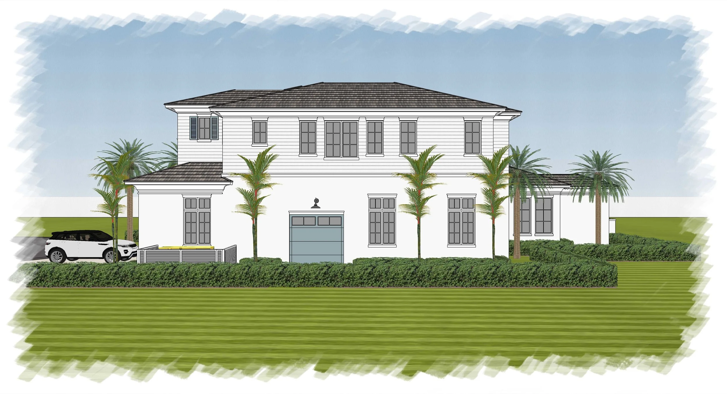 Right Elevation Cart Garage