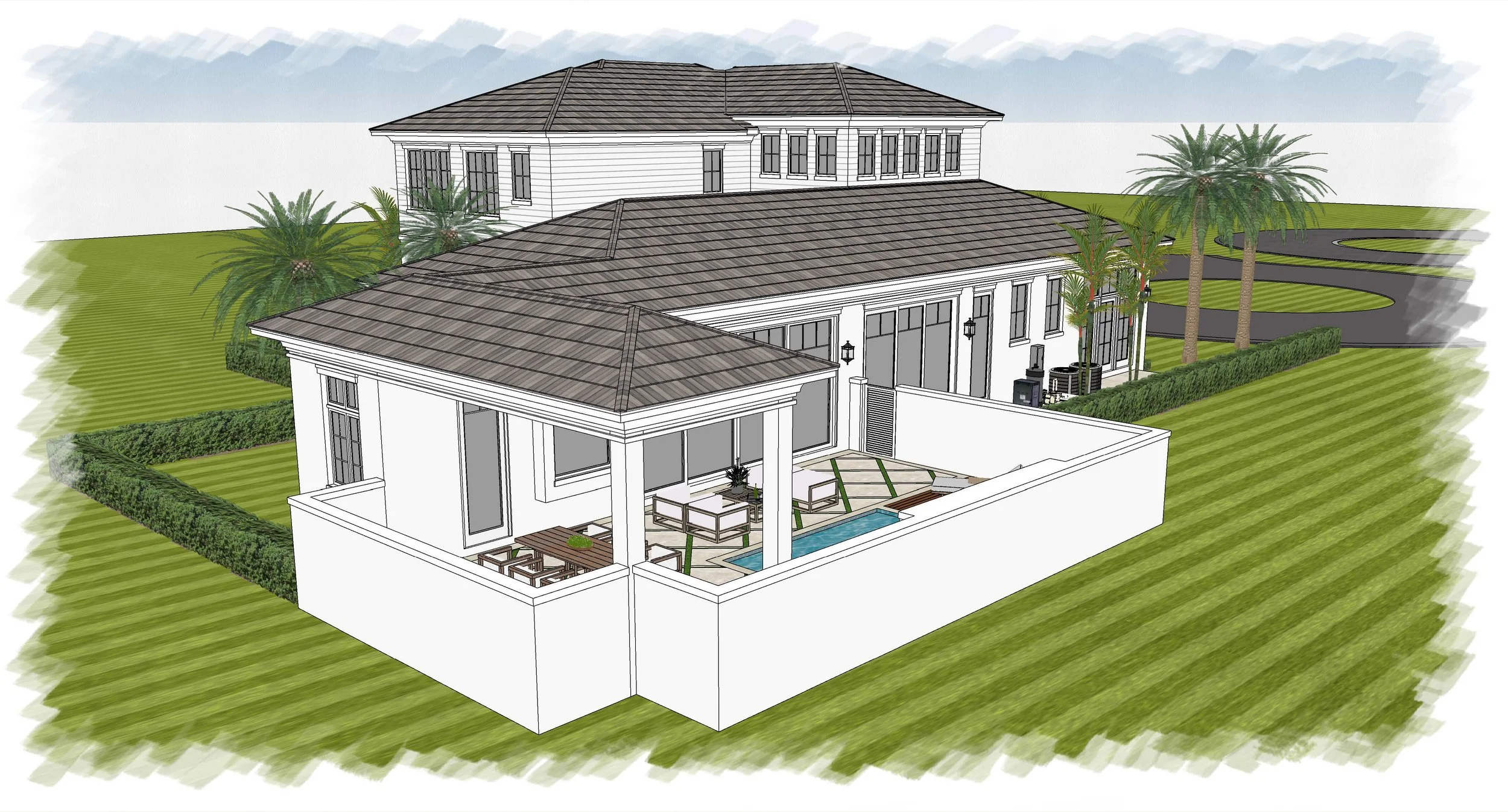 Pool and Entertaining