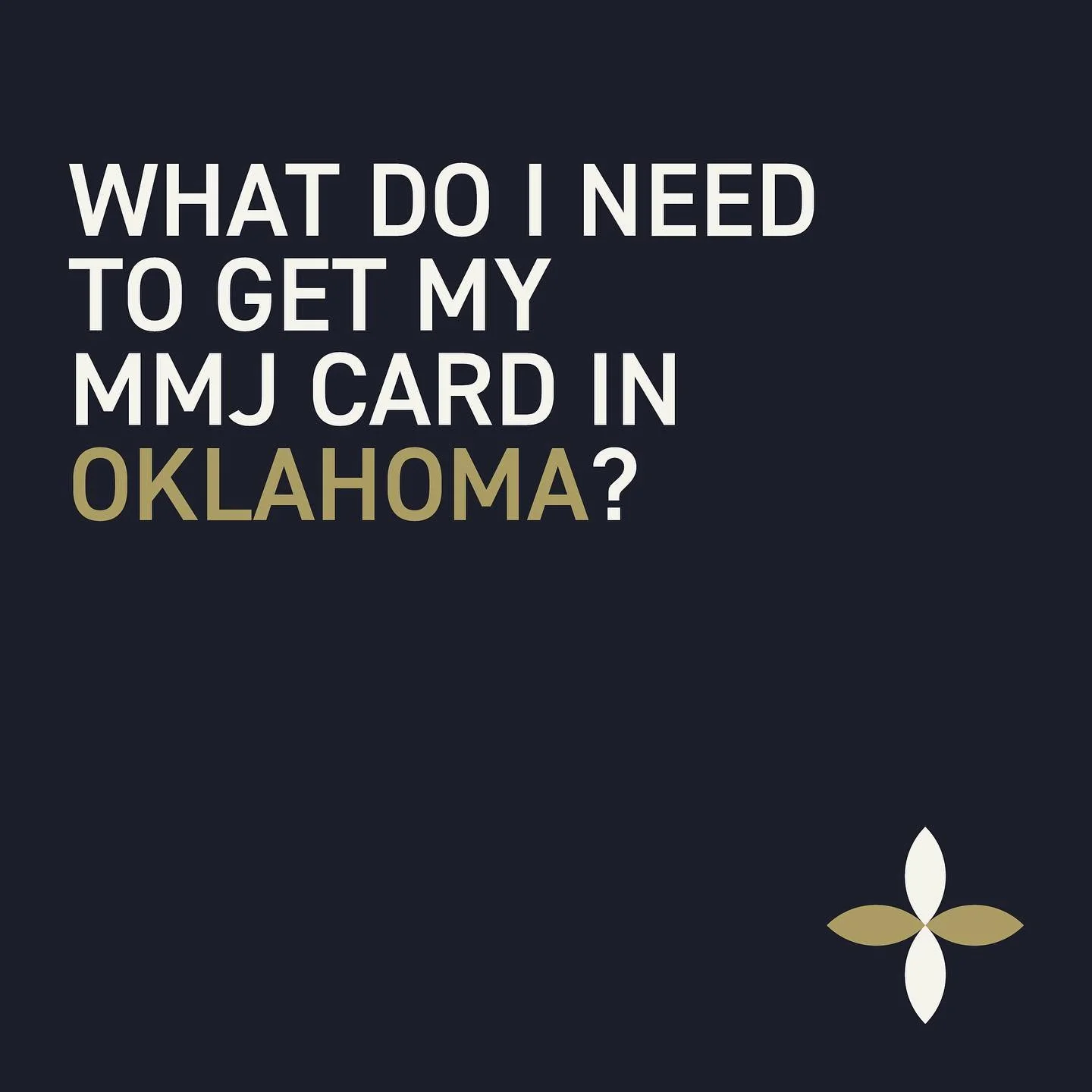 You need a current state issued identification or a US passport with a current proof of residency in Oklahoma. 

Call or go online to schedule your #oklahoma Med card today!

#bloomwithus #plantbased #localoklahoma