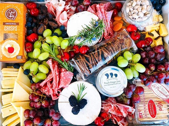 It felt so good to get back in the kitchen today! West Coast Artisan Cheese, Charcuterie and Fruit Board&mdash; to go! This is what #quarantinecatering looks like 😉