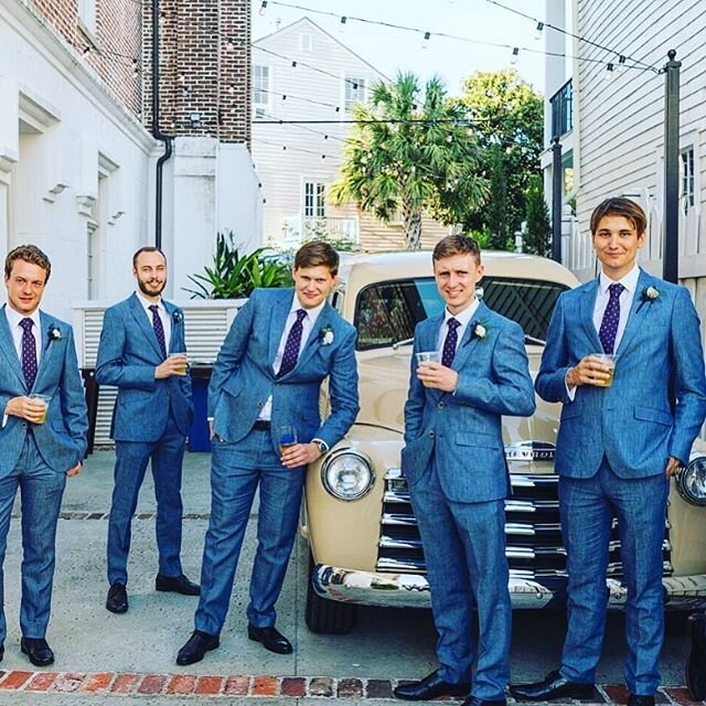 British Boy Band -OR- Groomsmen enjoying pre-ceremony beers?!
.
.
.

#morethanabar #tapdat #sixtaps #nolabeer #mobilebar #southernwedding #neworleanswedding #nolabride #groomstyle