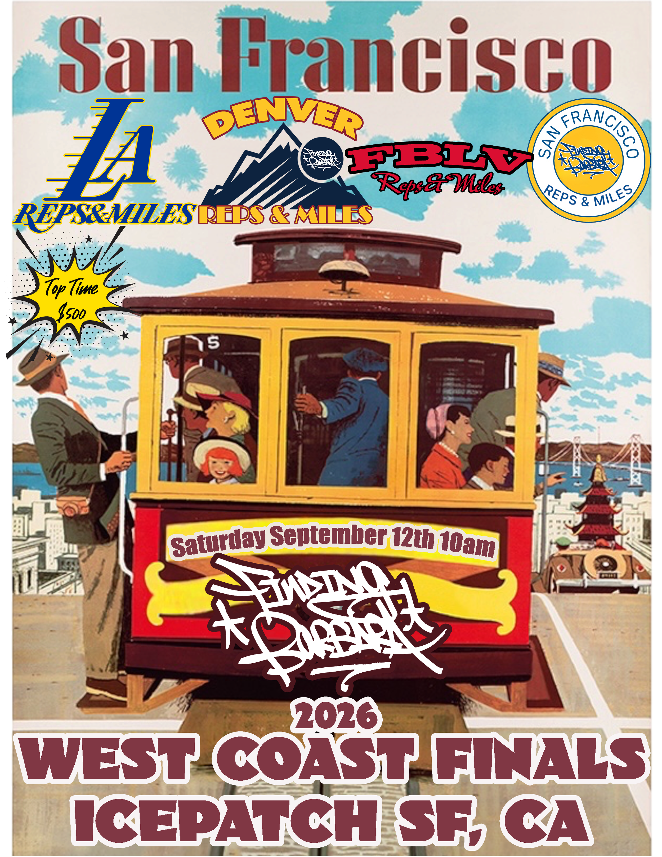 Finding Barbara Reps & Miles 2026 West Coast Finals Flyer