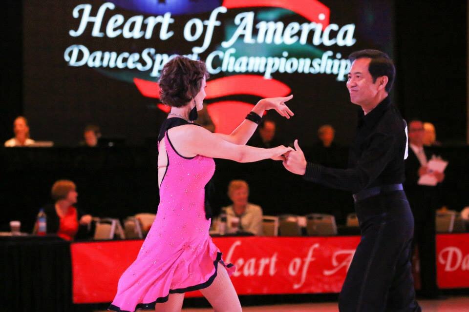 With Shelley K Judd and Ed Fukunaga at Heart of America DanceSport Championships..jpg