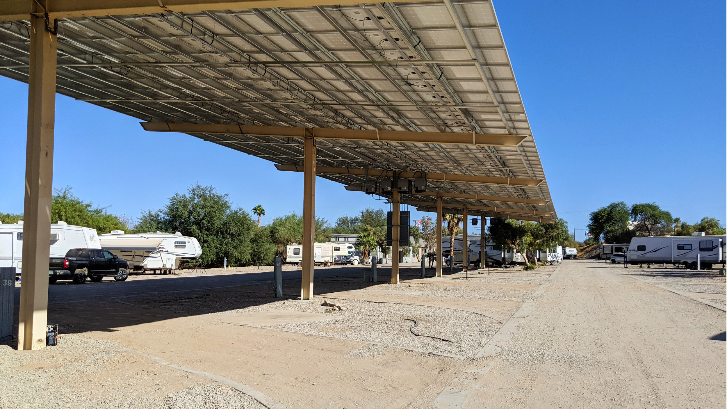 Solar Covered RV Site