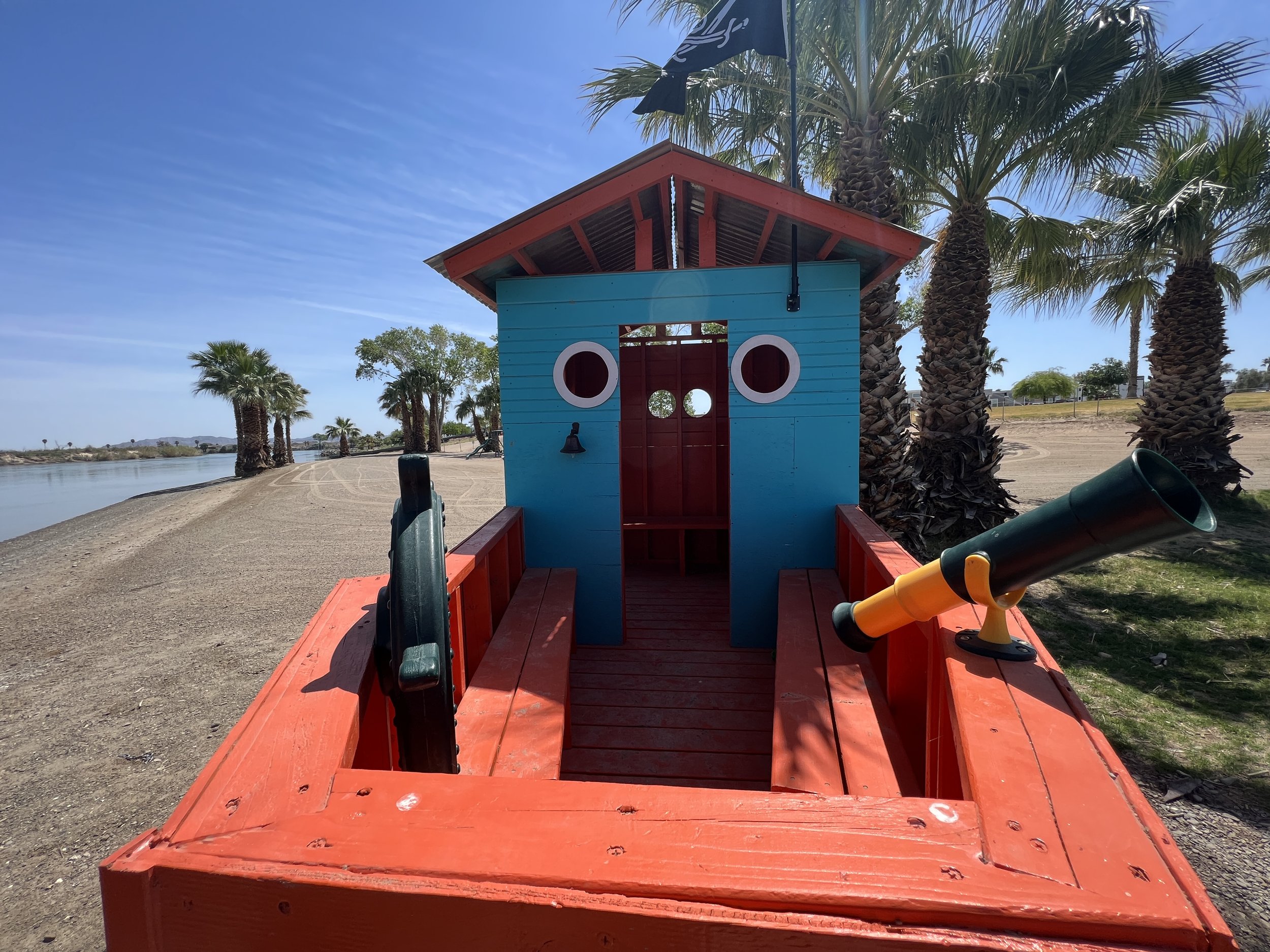 AZO Beach Pirate Ship On Board.JPG