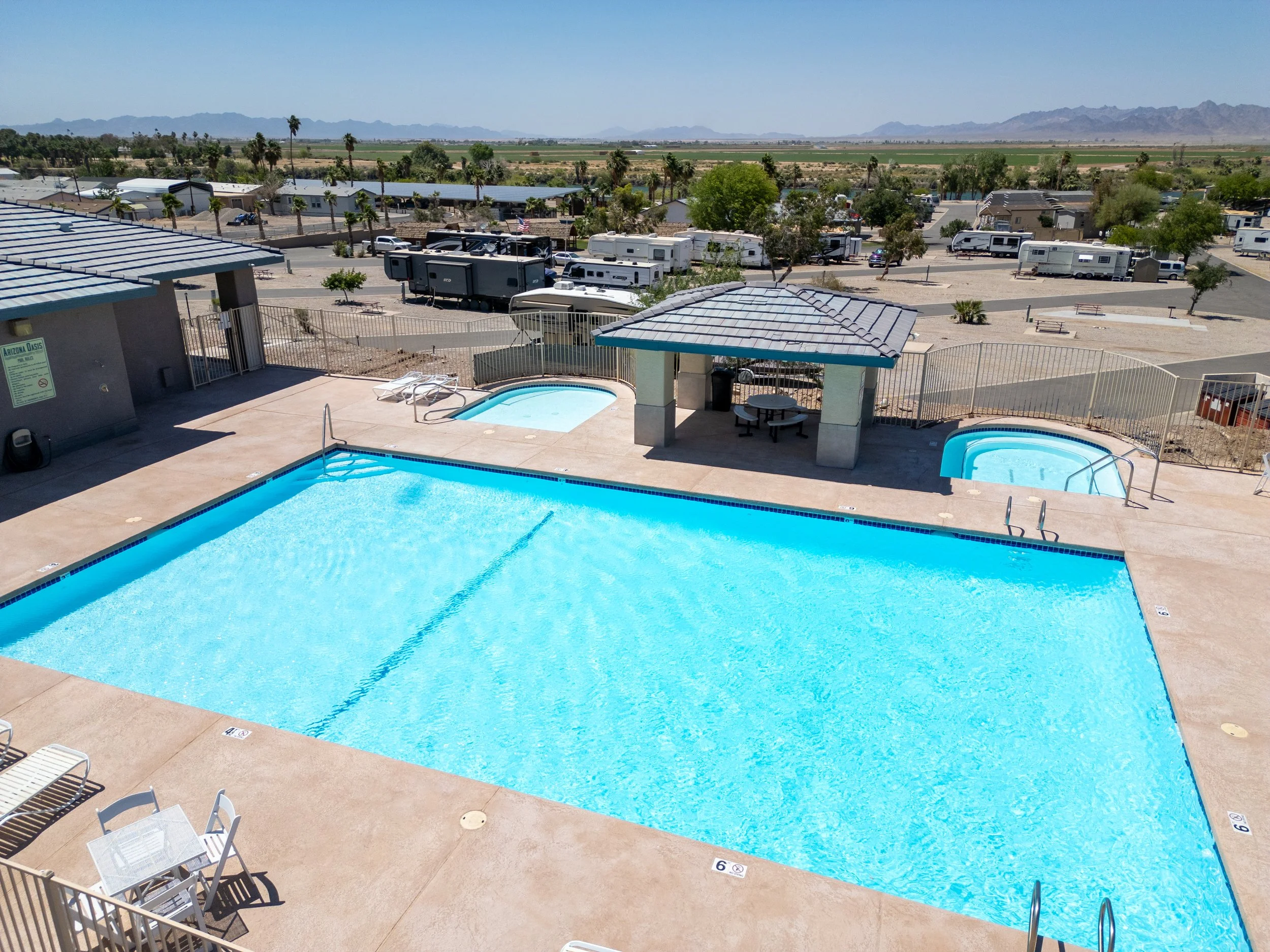 Aerial Photos — Arizona Oasis RV Resort | Colorado River RV Park Blythe, CA