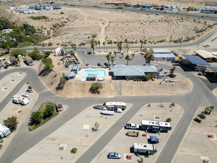 Aerial Photos — Arizona Oasis RV Resort | Colorado River RV Park Blythe, CA