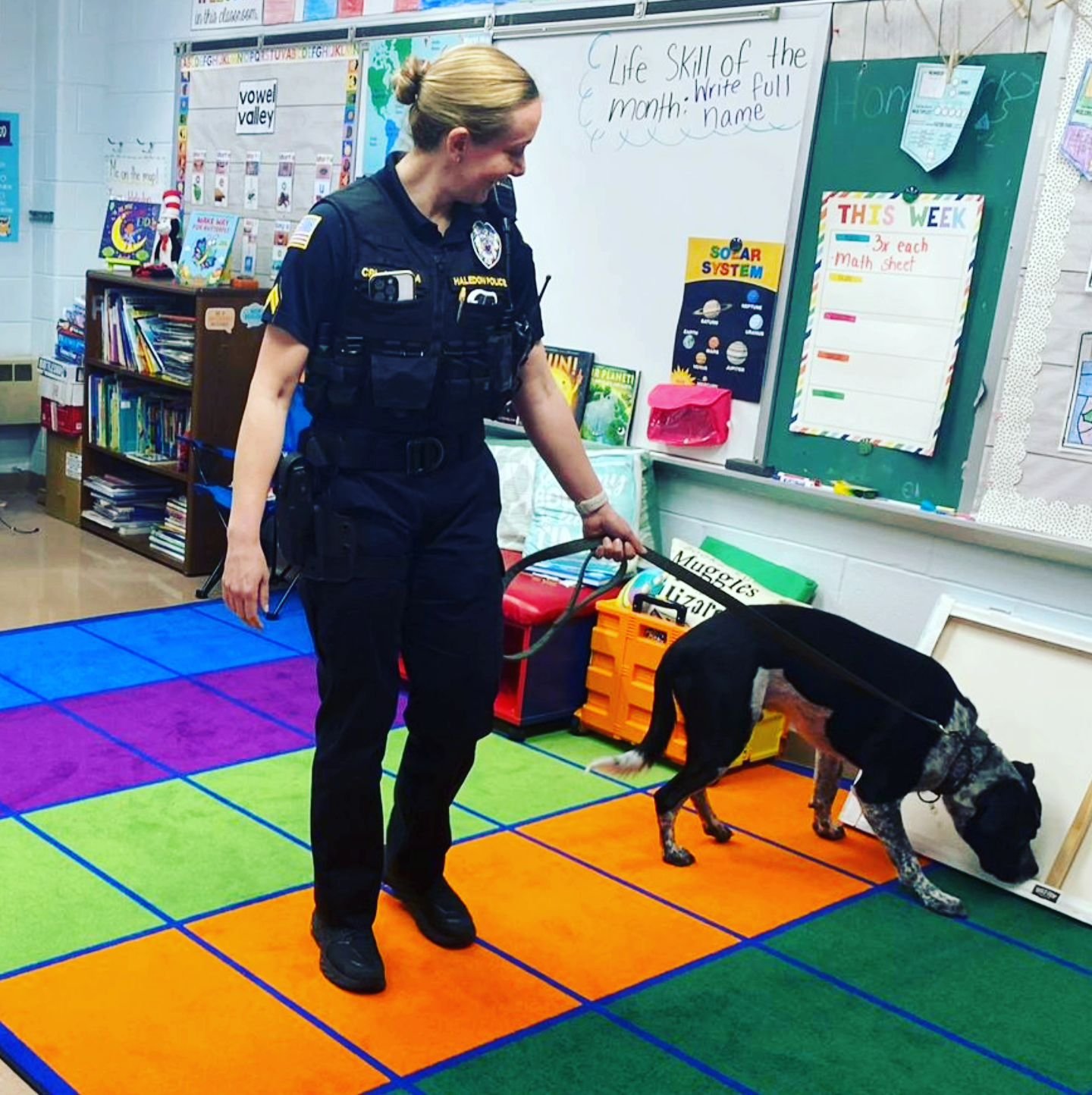 🐾 K-9 Nash and Corporal April Latona from Haledon PD in Action! 🚔

Today, with the assistance of K-9 Nash and Corporal April Latona, Detective/Sergeant Jessica Funes led a valuable L.E.A.D. session at Haledon Public School. 📚👮&zwj;♀️

Through the