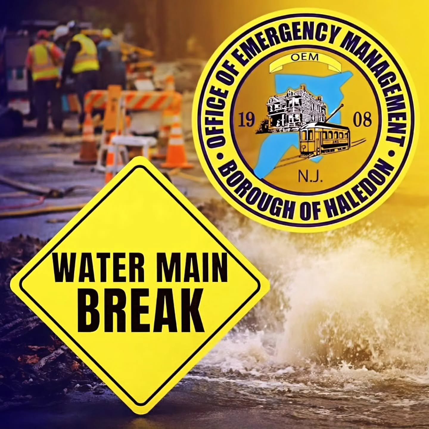 A Message from the Haledon Office of Emergency Management&nbsp;

Please be advised that there is a water main break on Belmont Avenue between Haledon Avenue and Bushmann Avenue. Utilty crews are on scene.

Why Water Main Breaks Are More Common This T