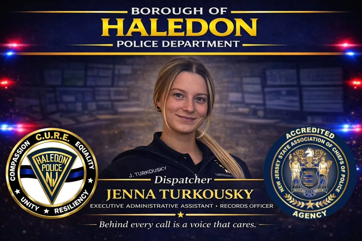 🚨 National Telecommunicators Week Spotlight 📞

The Haledon Police Department is proud to recognize our dedicated professionals behind the scenes who answer the call when it matters most.

5 Questions with the Voices That Care

Today&rsquo;s spotlig