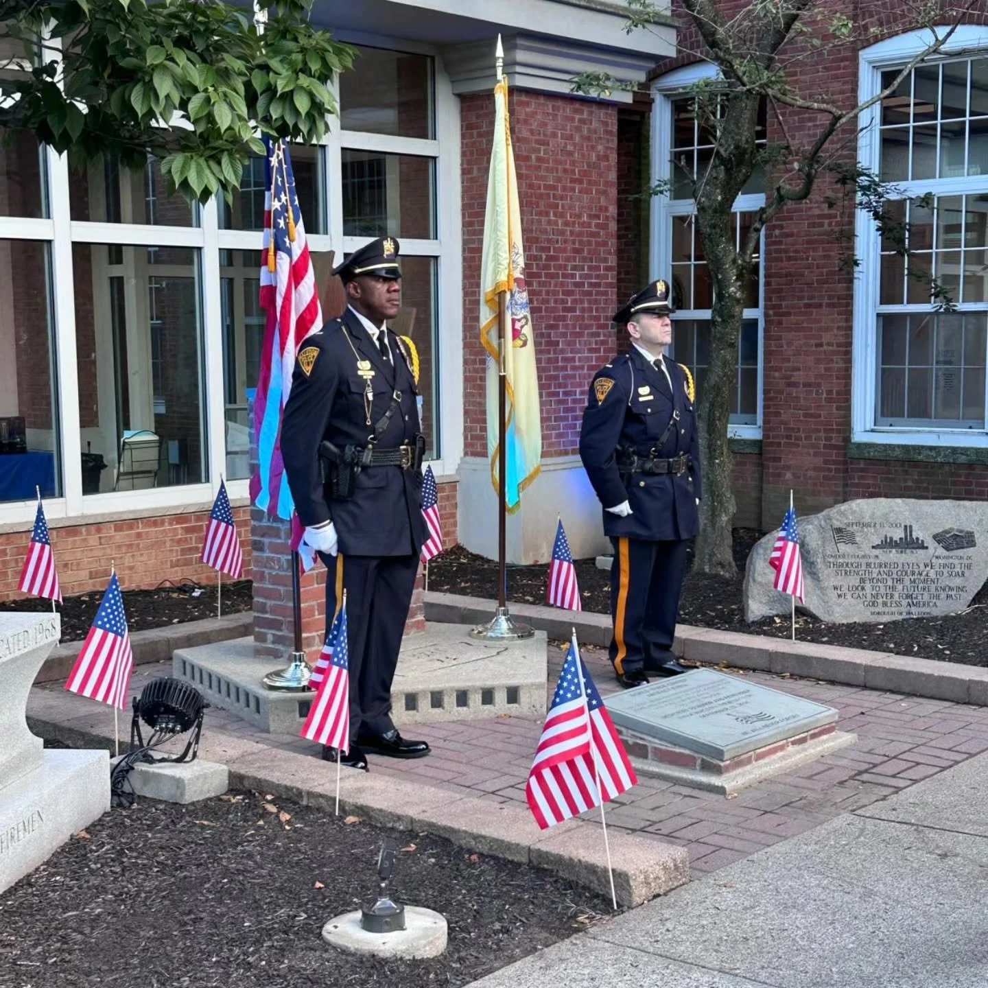 Chief of Police Angelo J. Daniele and members of the Haledon Police Department were proud to stand alongside Mayor Michael Johnson, the Haledon Municipal Council, fellow public servants, and members of our community in remembrance of the nearly 3,000