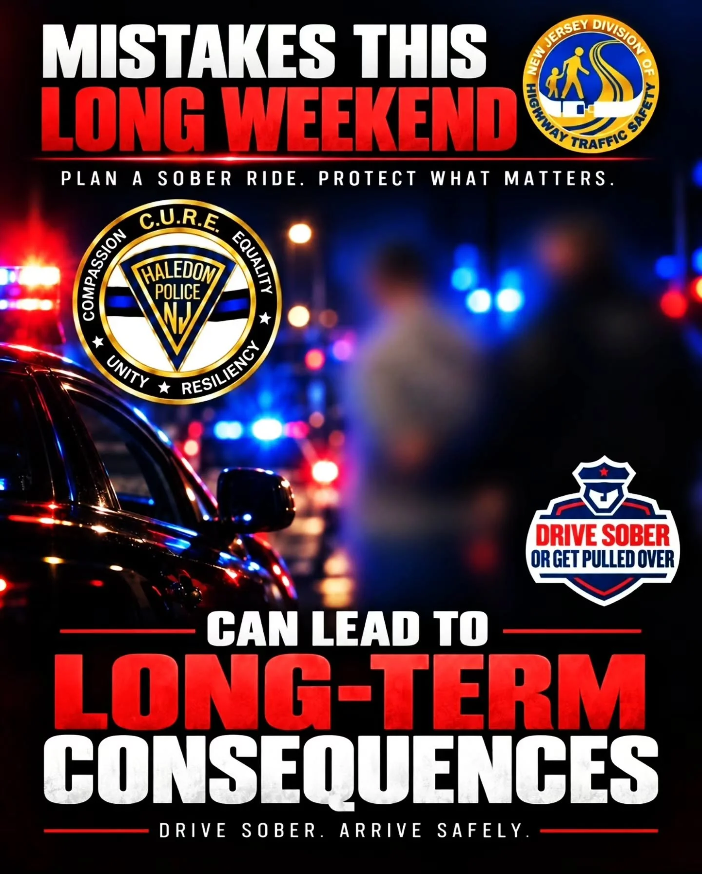 If your long weekend plans include drinking, make sure they also include a safe way home. Designate a sober driver, use a rideshare, or make other arrangements before the night begins.

One bad decision can have consequences that last far beyond the 