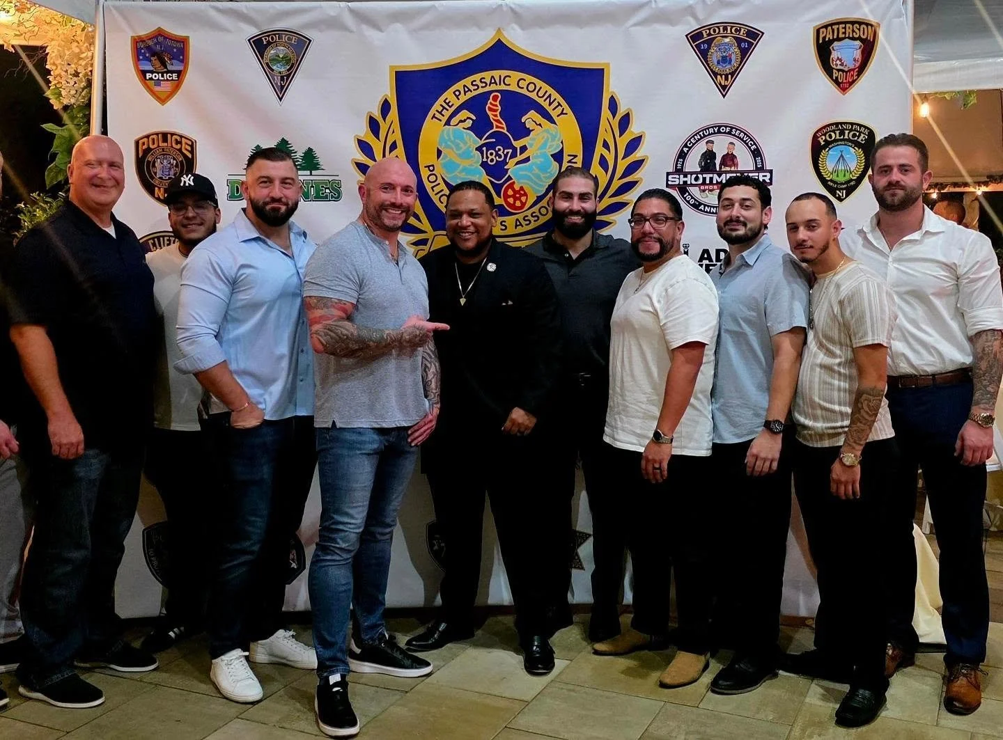 Members of the Haledon Police Department proudly supporting Chief of Police Angelo J. Daniele and the Passaic County Police Chiefs Association.

#Haledon #OurCommunity #CURE