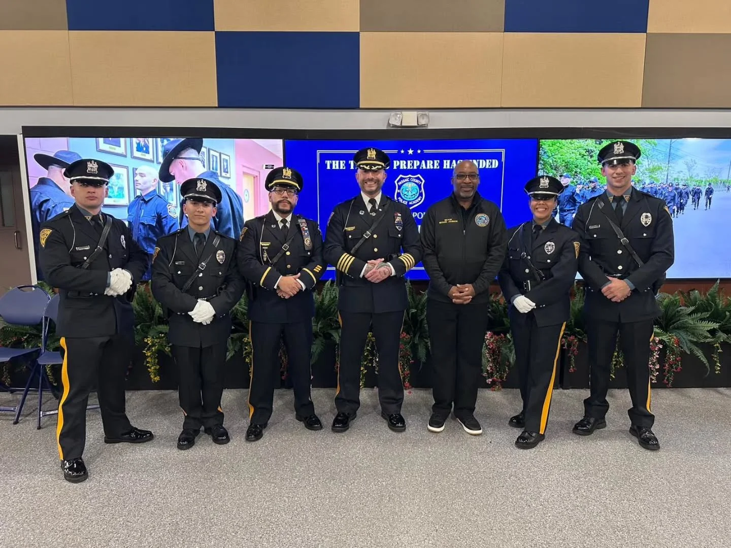 Tonight, on National First Responders Day, we proudly celebrate Haledon&rsquo;s newest officers, Carolin Hombler, Mohamed Ismail, Kevin O&rsquo;Shaughnessy, and Elijah Cruz, on their graduation from the Robert A. Lyons (Passaic County) Police Academy