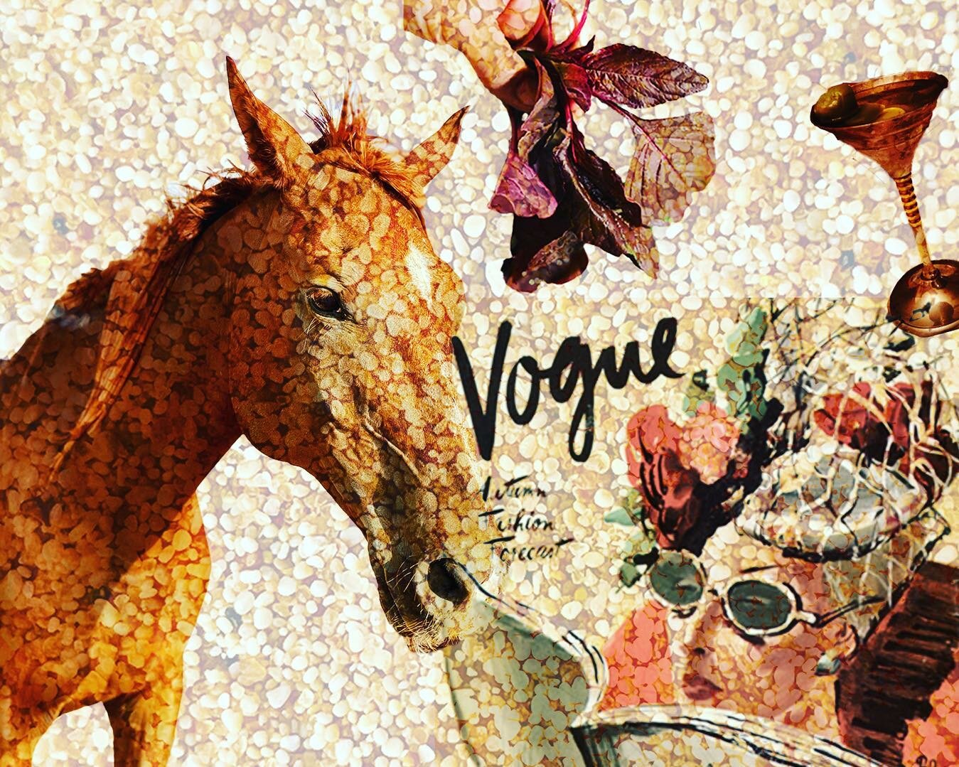 .

Summertime 
2021
Collage

#collageart #summer #horses #vogue #digitalart #voguemagazine