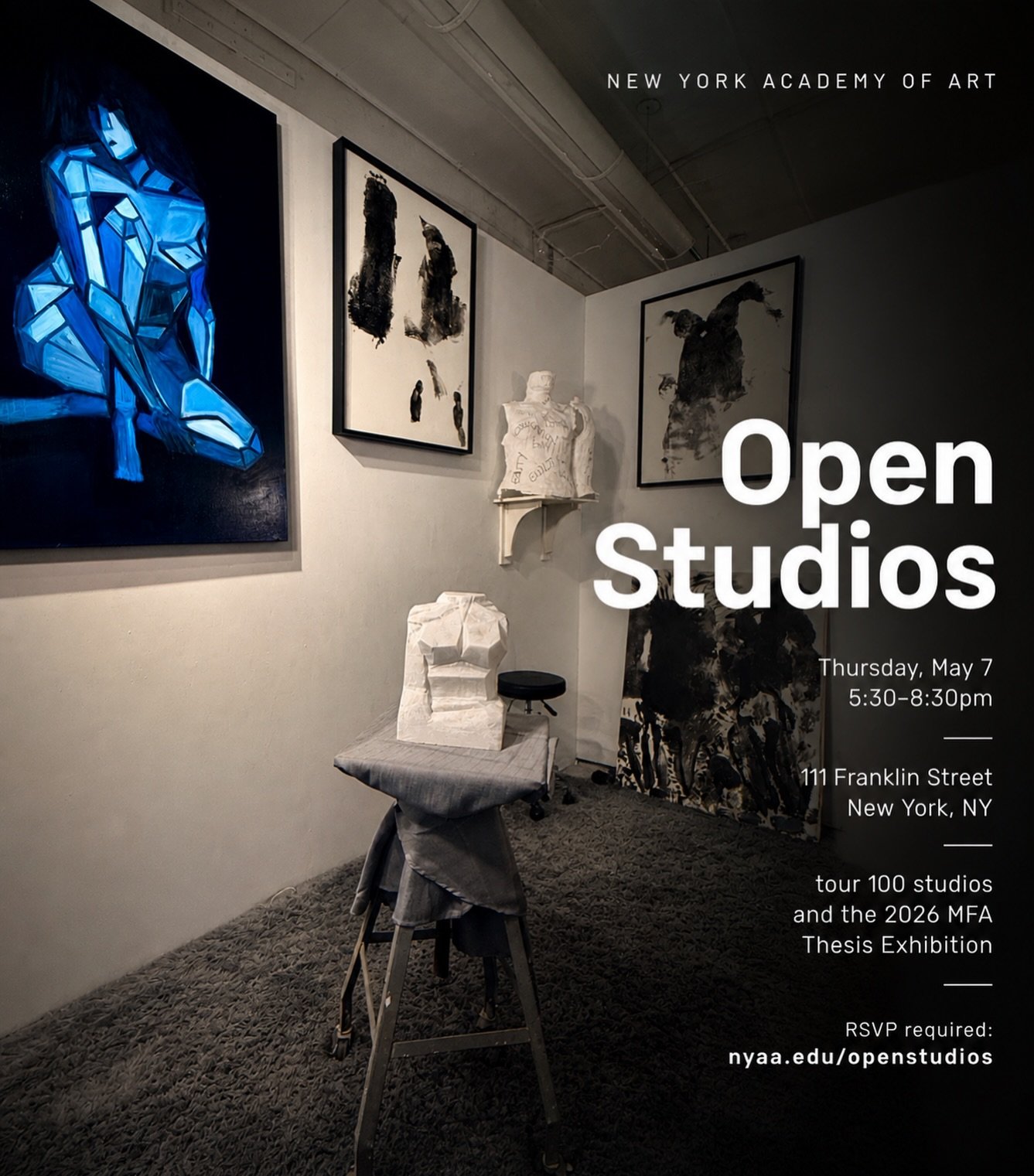 &ndash; Thursday May 7th Open Studio it&rsquo;s free and open to the public.  DM to RSVP.