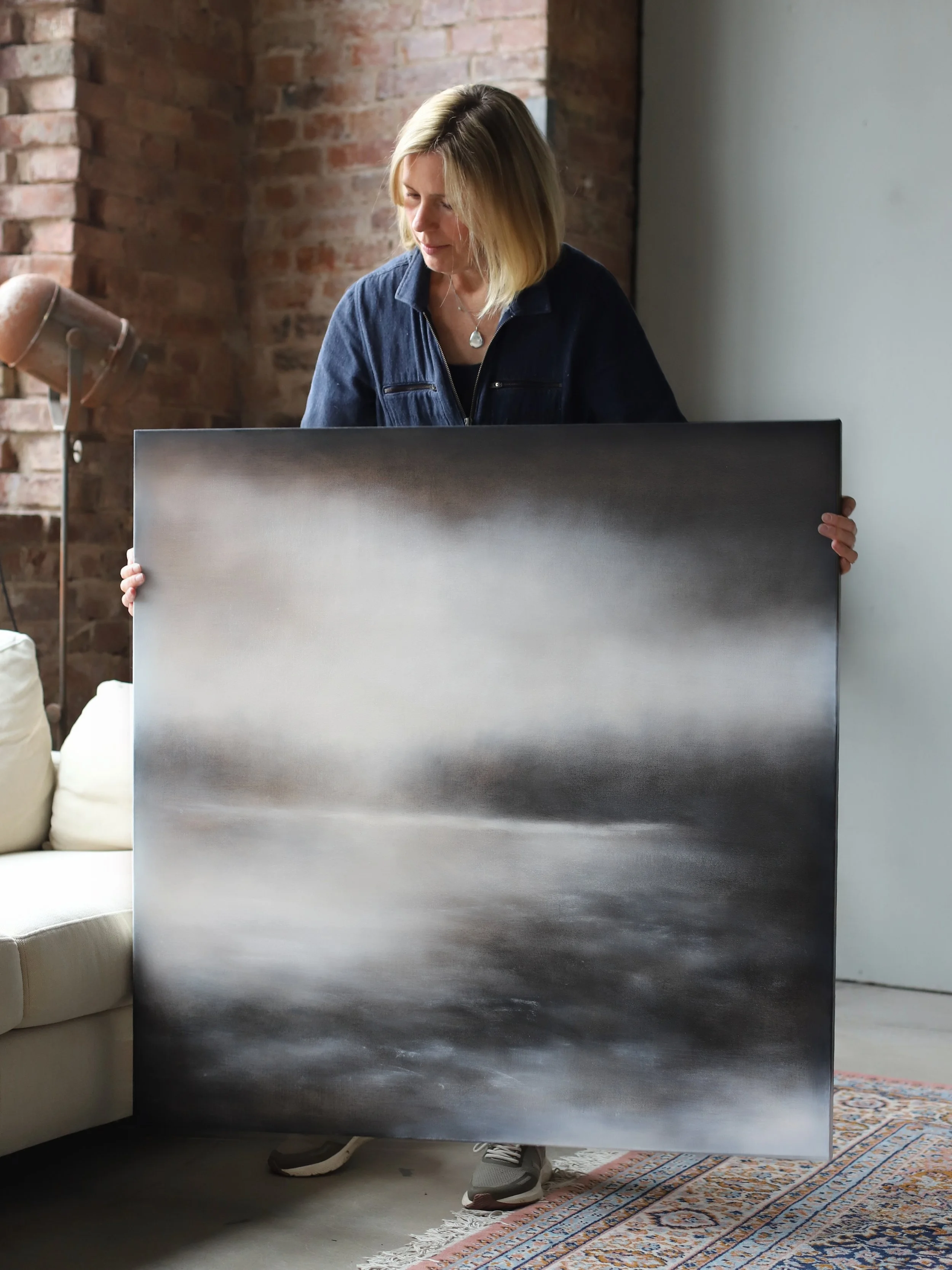 Three pieces in the gallery right now that perfectly sum up the soft light and muted colors I crave right now. Quiet, yet powerful 

✨
.
.
.
.
 
 #landscapeart #creativelife #creativityfound