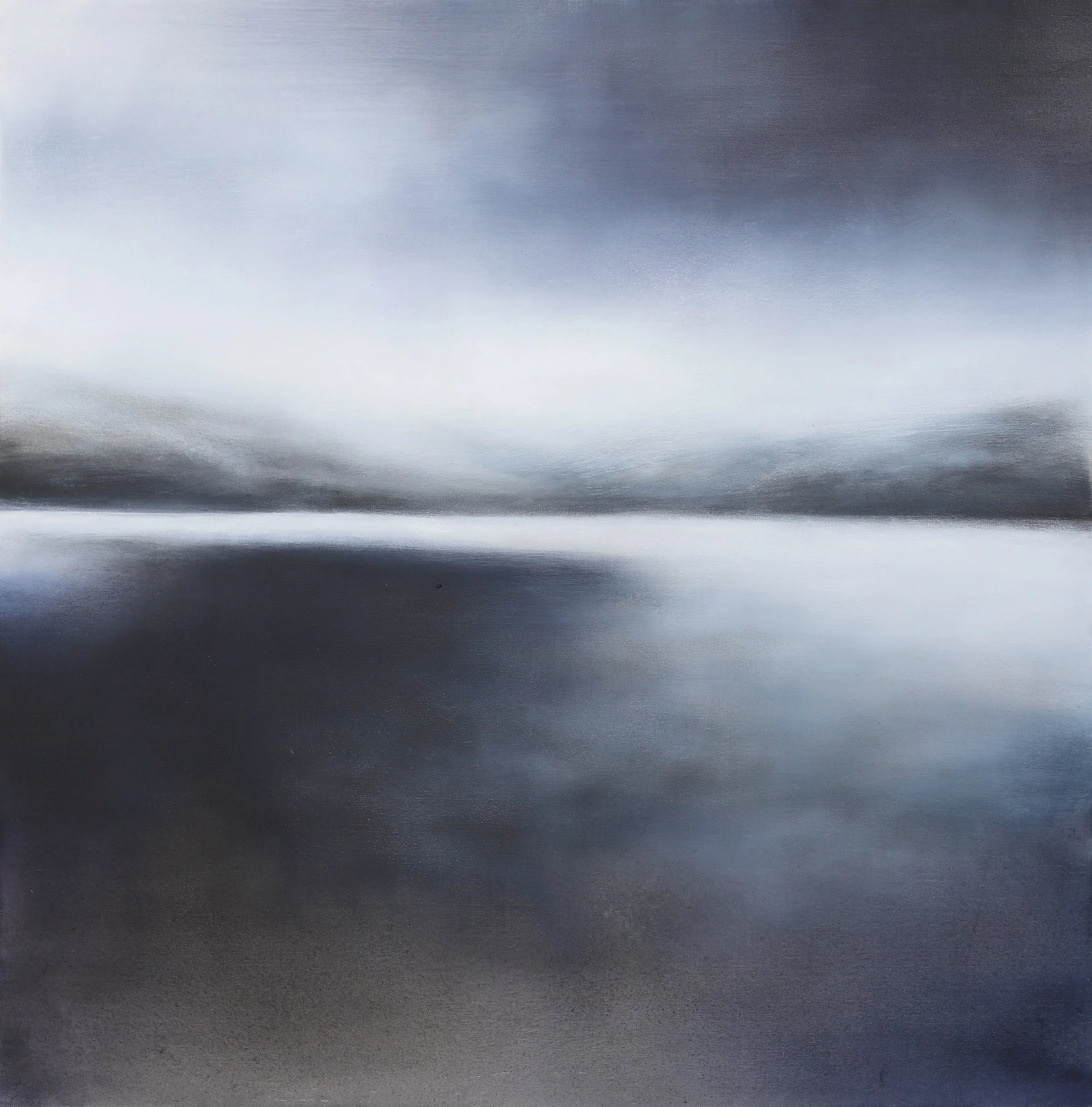 "Still as the night" 100x100 cm (39x39")