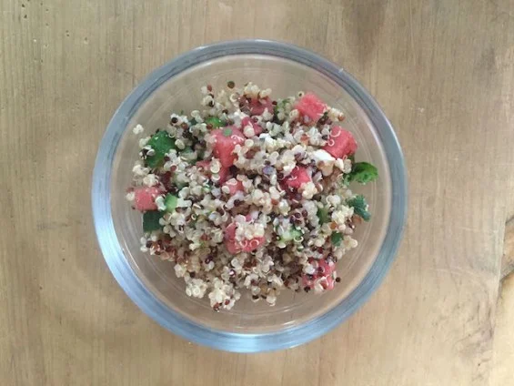 Watermelon, Feta and Quinoa Salad