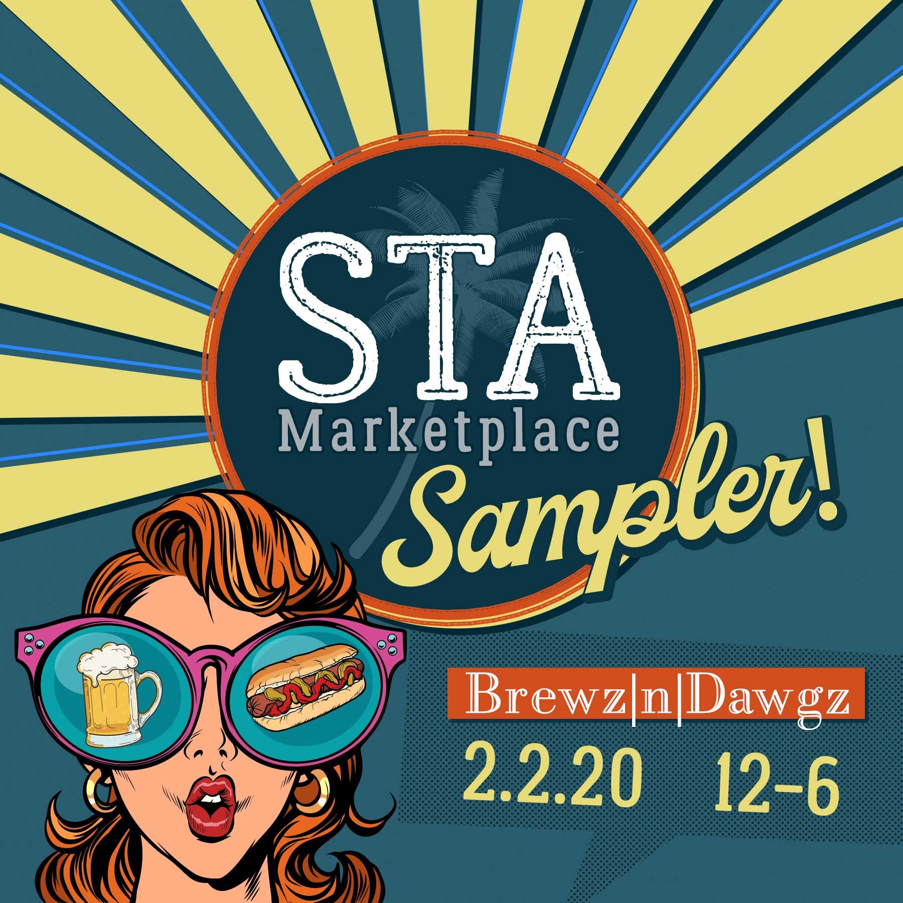 STA Marketplace Sampler at Brewz N Dawgz