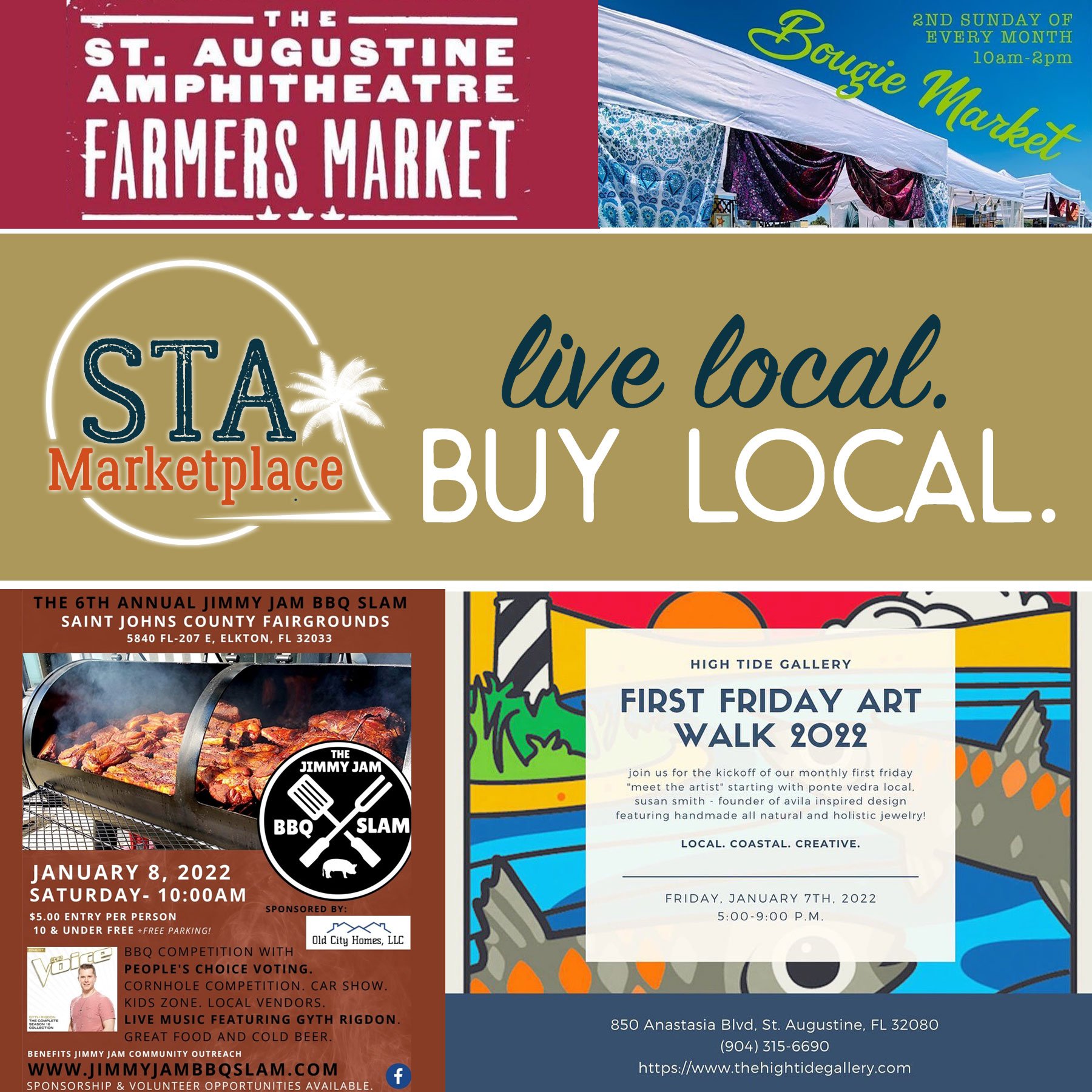 St Augustine Calendar Of Events 2022 Sta Weekend Highlights — Sta Marketplace - Live Local. Buy Local.