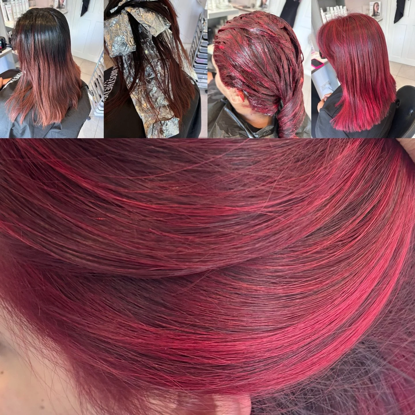 Red tones, but make it luxury ❤️🔥

This morning&rsquo;s colour journey with my fab client Mica&hellip; and what a transformation 😍
We took her from soft, faded warmth to a rich, dimensional ruby red using La Biosth&eacute;tique colour.

✨ Strategic
