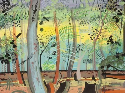 Summer Trees, Highgreen 125, acrylic on canvas, 91.4 x 121.9 cm, 2014