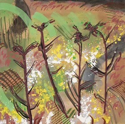 Thistles 1, acrylic on canvas, 60 x 60 cm, 2015