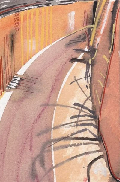 Aloe Vera Shadows (252), gouache, 15 x 10cm, 2013 